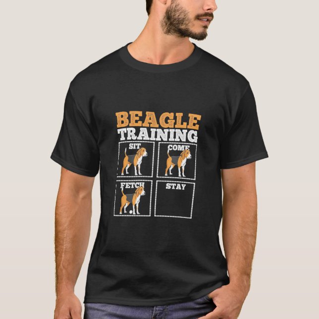 Beagle Dog Training Dog T-Shirt (Front)