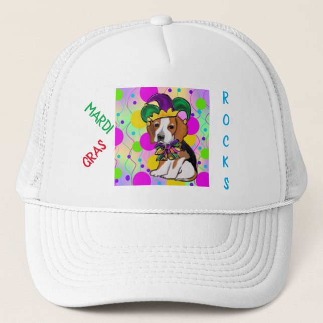 Beagle Dog Trucker Hat (Front)