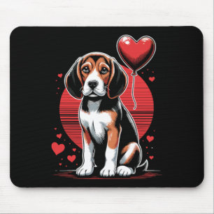 Beagle Dog Valentine's Day Dog Owner Valentine 1  Mouse Pad