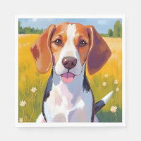 Beagle Dog Watercolor Pet Painting