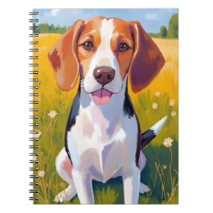 Beagle   Dog Watercolor Pet Painting Notebook