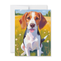 Beagle Dog Watercolor Pet Painting