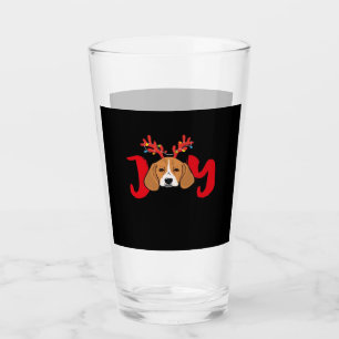 Beagle Dog Xmas Christmas Reindeer Antlers Light E Glass