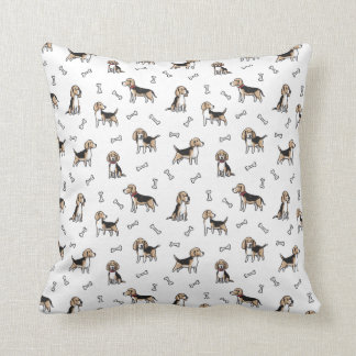Beagle dogs pattern cushion