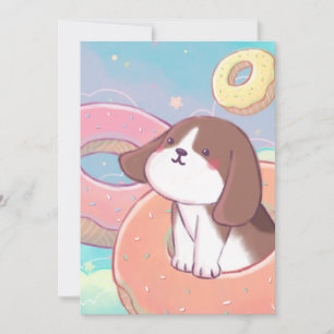 Beagle & Donuts Thank You Card