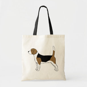 Beagle Drawing Cute Dog Tote Bag