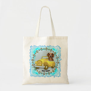 Beagle Driving Car Tote Bag