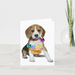 Beagle Easter Holiday Card