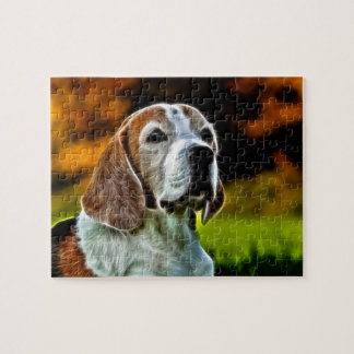Beagle face jigsaw puzzle