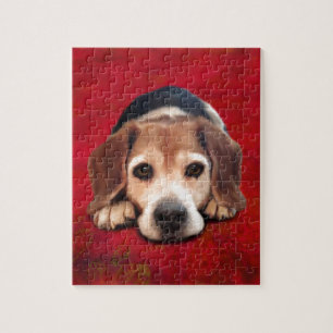 Beagle Fine Art Dog Art Painting Jigsaw Puzzle