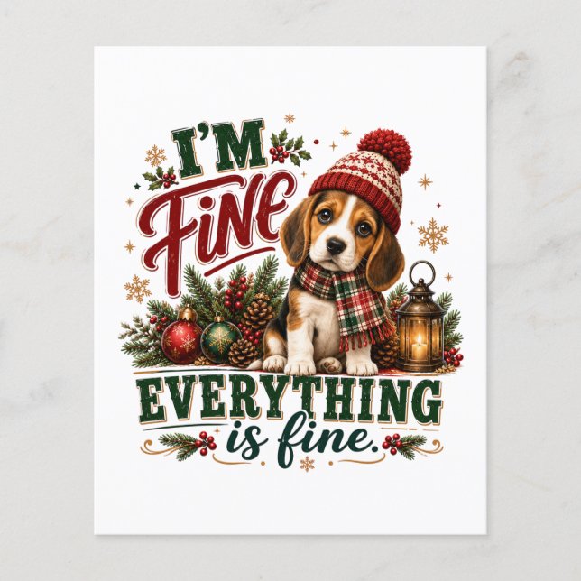 Beagle Fine Everything Is Fine Flyer (Front)