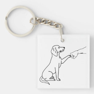 Beagle Fist Bump Dog Lover Gift Funny Beagle Key Ring