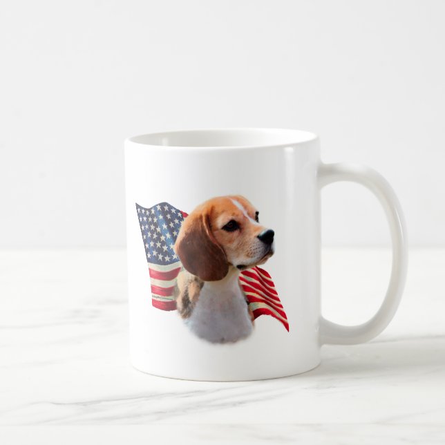 Beagle Flag Coffee Mug (Right)