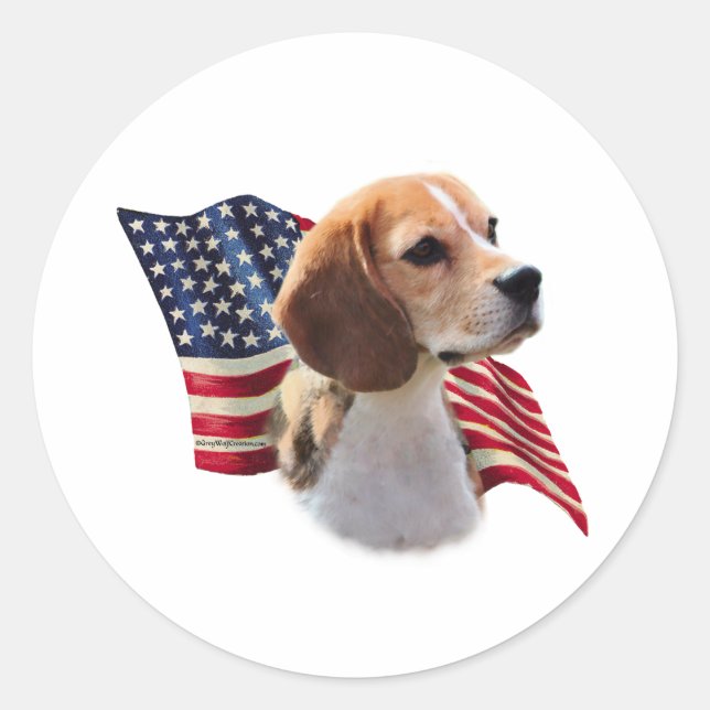 Beagle Flag - Sticker (Front)