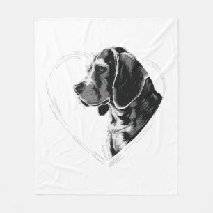 Beagle fleece blanket