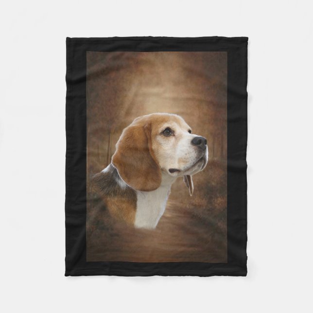 Beagle Fleece Blanket (Front)