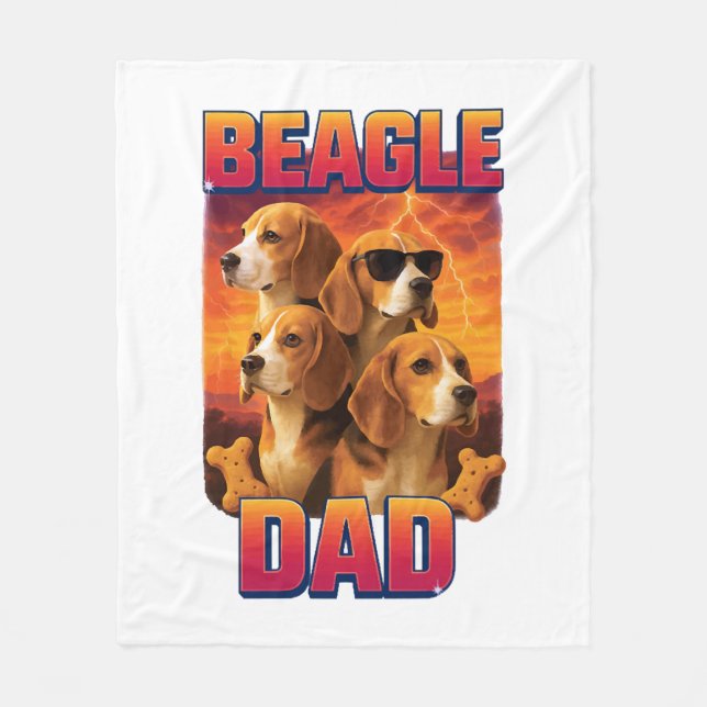 Beagle   fleece blanket (Front)