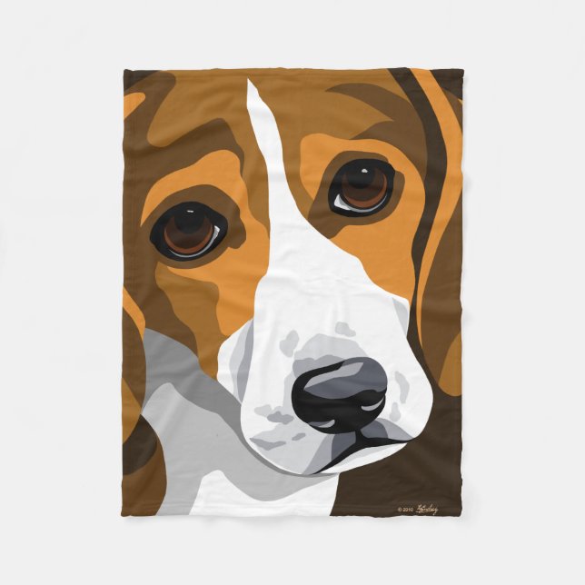 Beagle Fleece Blankets (Front)