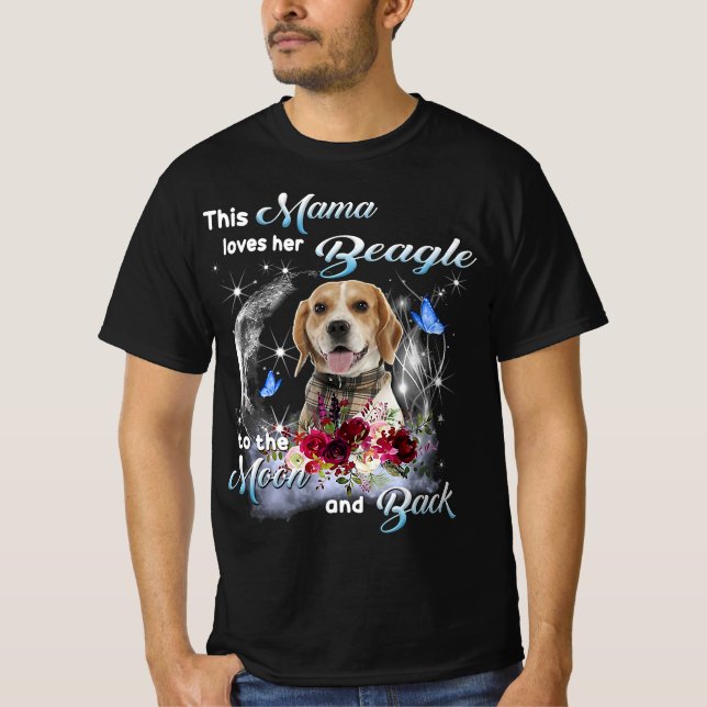Beagle Funny Happy Mors Day  T-Shirt (Front)