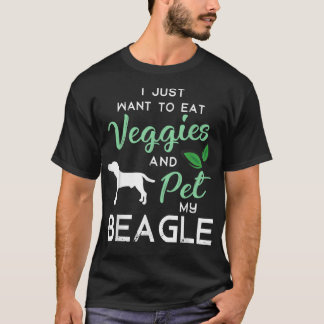 Beagle Funny Vegan Dog Lover Owner Xmas Birthday G T-Shirt
