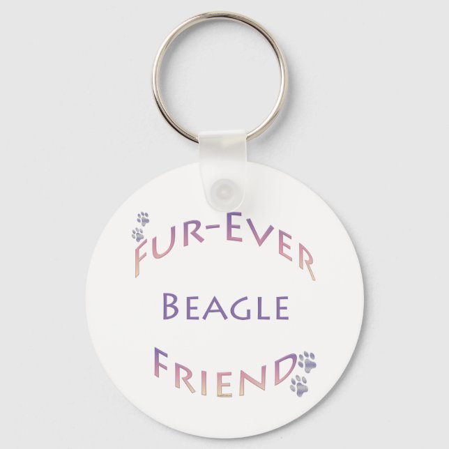 Beagle Furever Key Ring (Front)