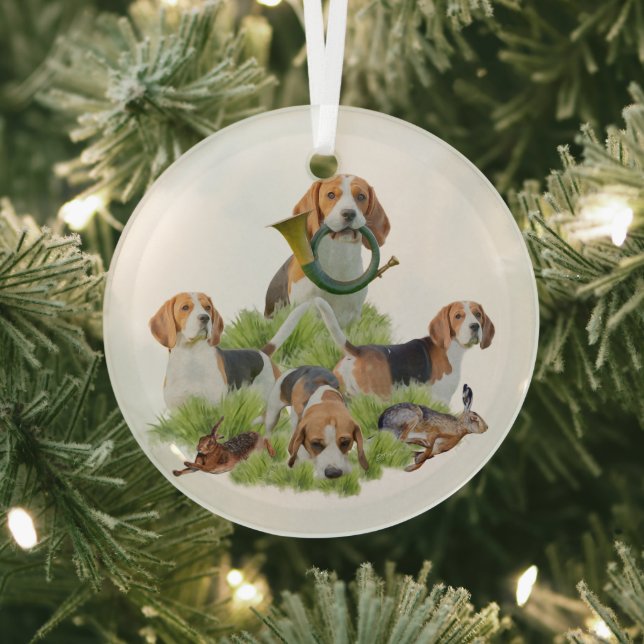 Beagle     glass tree decoration (Insitu)