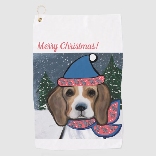 BEAGLE     GOLF TOWEL (Front)