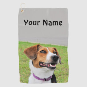 Beagle golf towel