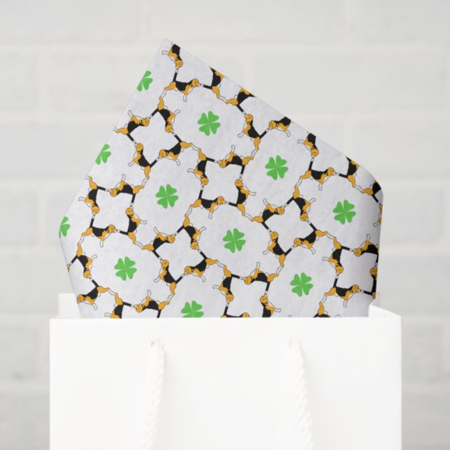 Beagle Good Luck  Tissue Paper (Gift Bag)