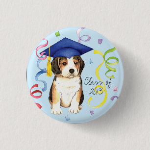 Beagle Graduate 3 Cm Round Badge