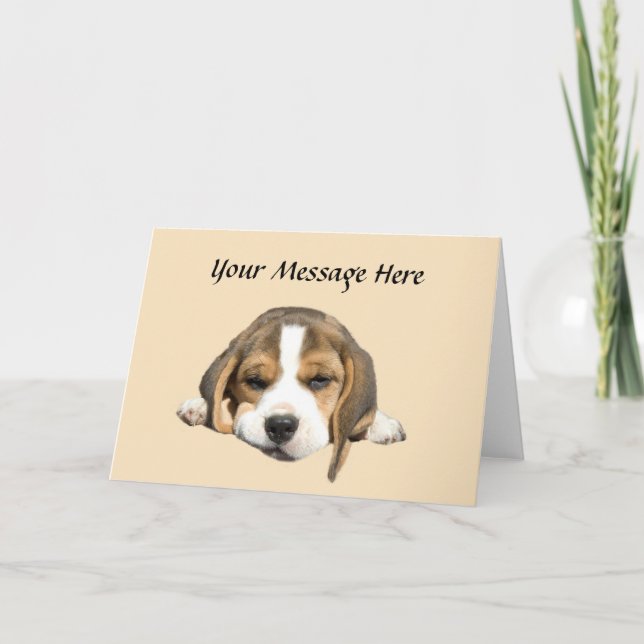 Beagle Greeting Card (Front)