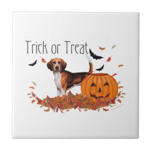 Beagle Halloween Ceramic Tile
