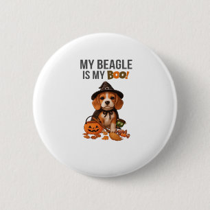 Beagle Halloween Costume  My Beagle is My Boo Dog  6 Cm Round Badge