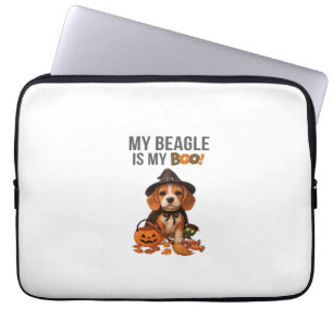Beagle Halloween Costume My Beagle is My Boo Dog Laptop Sleeve