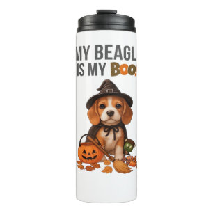 Beagle Halloween Costume  My Beagle is My Boo Dog  Thermal Tumbler