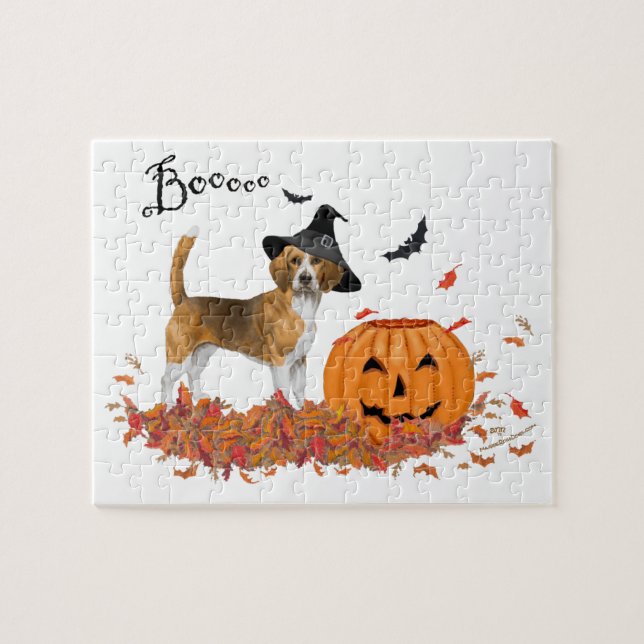 Beagle Halloween Jigsaw Puzzle (Horizontal)