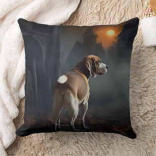 Beagle Halloween Scary Cushion