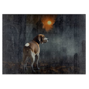 Beagle Halloween Scary Cutting Board