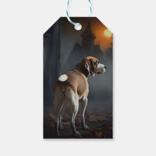 Beagle Halloween Scary Gift Tags