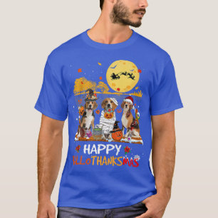 Beagle Happy Hallothanksmas Halloween Thanksgiving T-Shirt