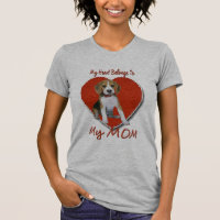 Beagle Heart Belongs To MOM - Customised