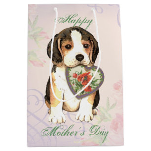 Beagle Heart Mum Medium Gift Bag