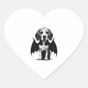 Beagle heart sticker