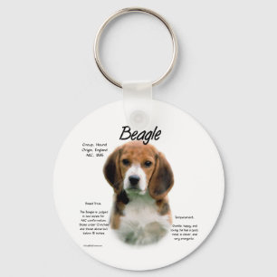 Beagle History; All About Beagles Key Ring