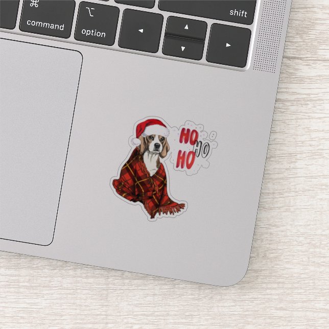 Beagle Ho Ho Ho Transparent (Detail)