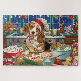 Beagle Holiday Baking: Festive Christmas Jigsaw Puzzle