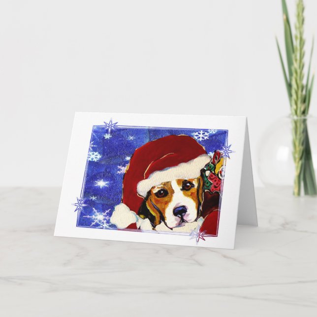 Beagle Holiday Card (Front)