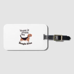 Beagle Home Luggage Tag