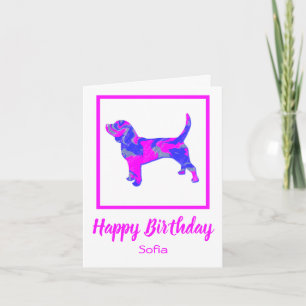 Beagle Hound Dog Funny Birthday Card