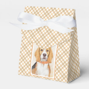 Beagle Hound Dog Painting Original Animal Art Favour Box